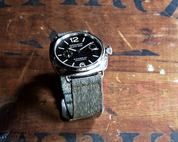 楽天市場】STONEWALL for PANERAI キャンバス ストラップ スイス軍