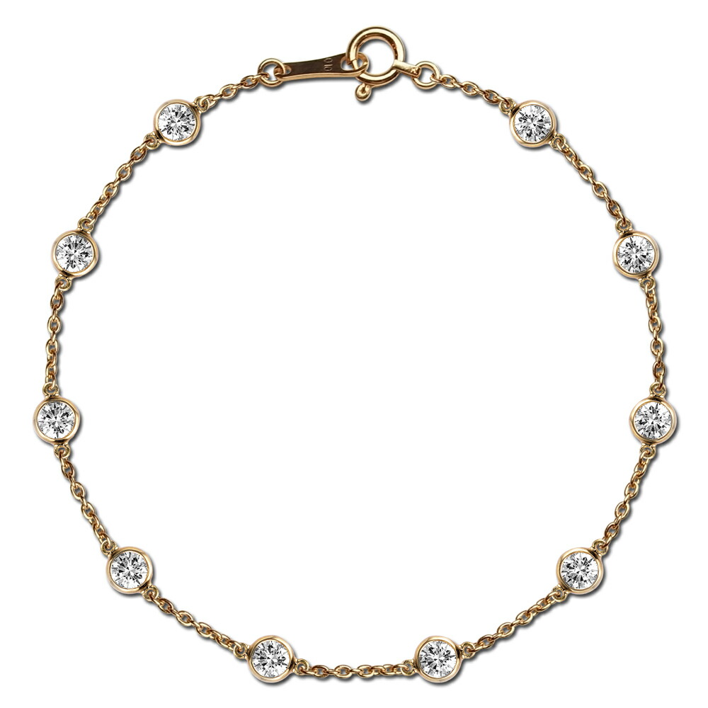 K18 10石ダイヤモンドブレスレット | 高品質な輝き - ジュエリーサロン