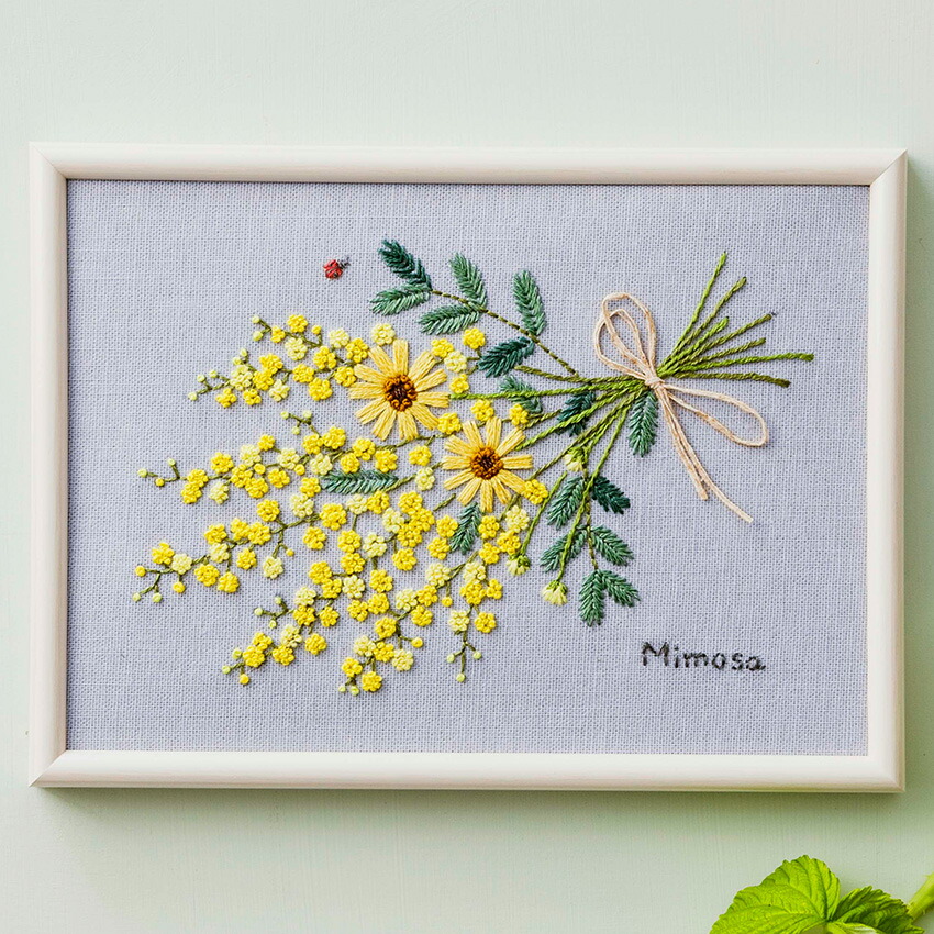 楽天市場】青木和子 お庭のスケッチブック ミモザのスワッグ No.542212