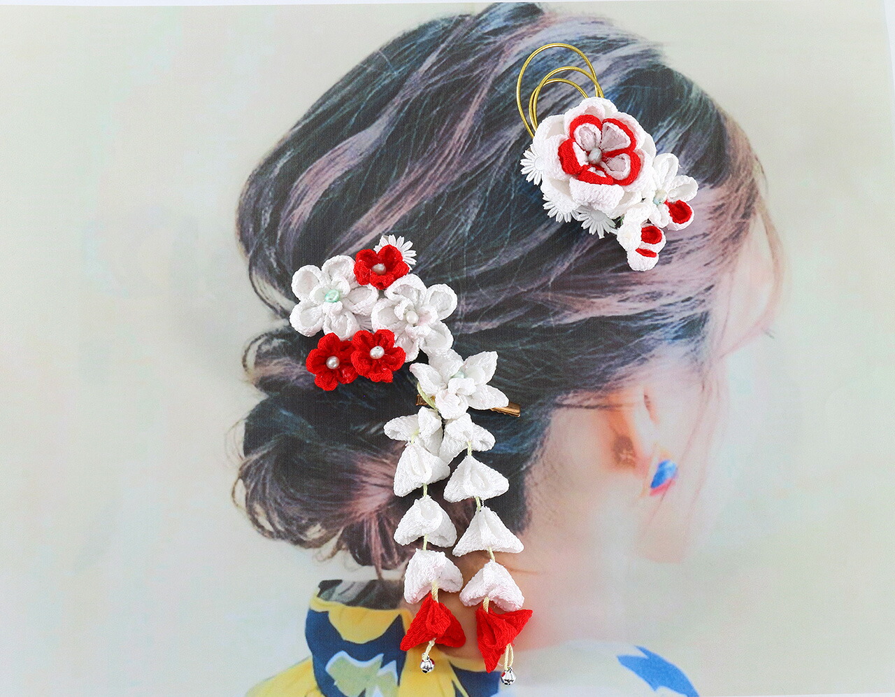 楽天市場】髪飾り つまみ細工 ハンドメイド 振袖 日本製 七五三 成人式