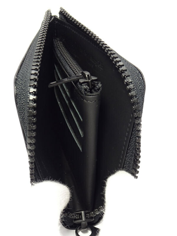 Maison Martin Margiela】メゾンマルジェラ『レザー L字ファスナー短