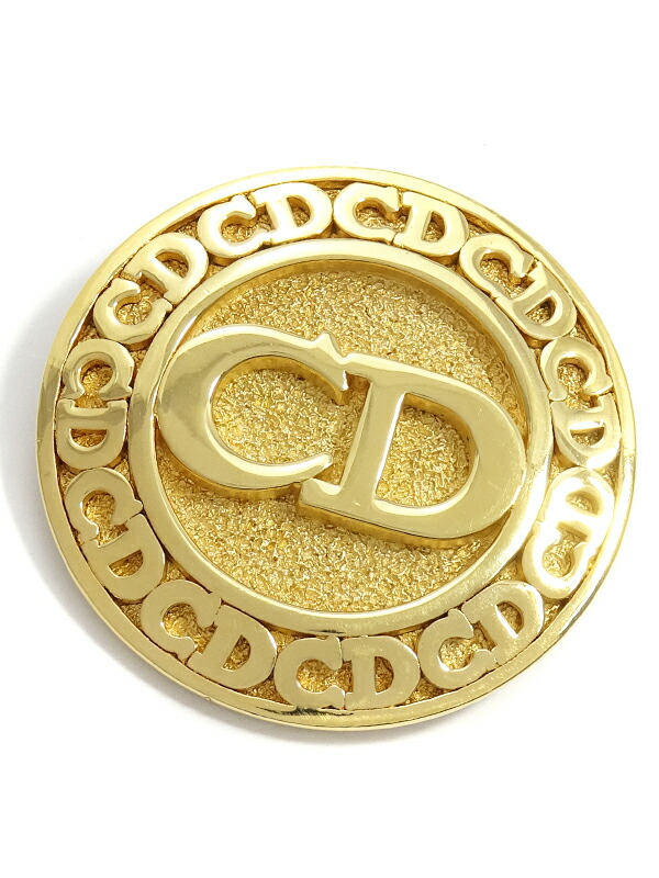 Christian Dior】クリスチャンディオール『CDロゴ ブローチ』1週間保証