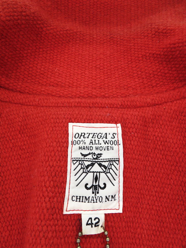 ORTEGA'S】【CHIMAYO JACKET】【HTC】オルテガ『チマヨジャケット