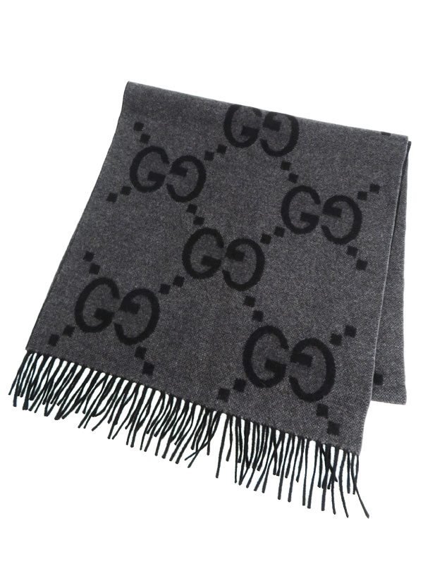 GUCCI】グッチ『GGカシミヤ ジャカード スカーフ』674275 4GABX メンズ