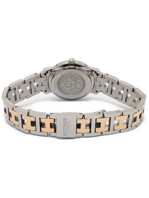 HERMES】エルメス『クリッパー ナクレ 12Pダイヤ』CL4.222 レディース