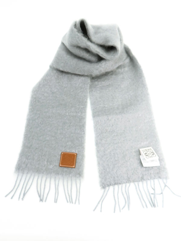 LOEWE】ロエベ『ロゴ アナグラム ウール＆モヘア スカーフ ライト