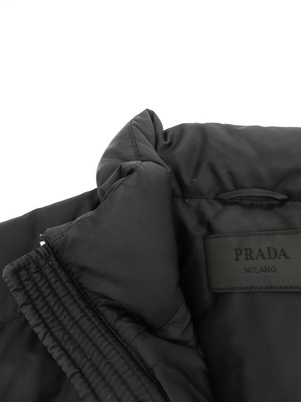 PRADA】プラダ『三角ロゴ トライアングルプレート ダウンベスト size56