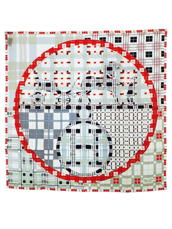 HERMES】エルメス『カレ90 EX-LIBRIS A CARREAUX エクスリブリス