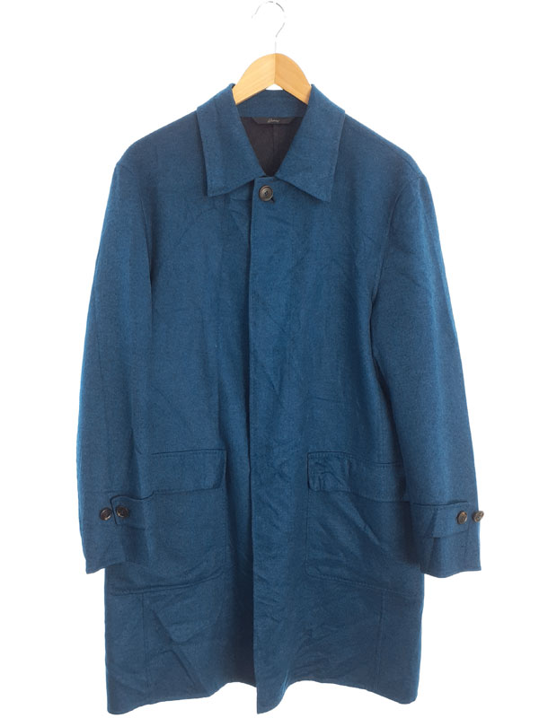 Brioni】ブリオーニ『ウール×シルク×カシミヤ ステンカラーコート