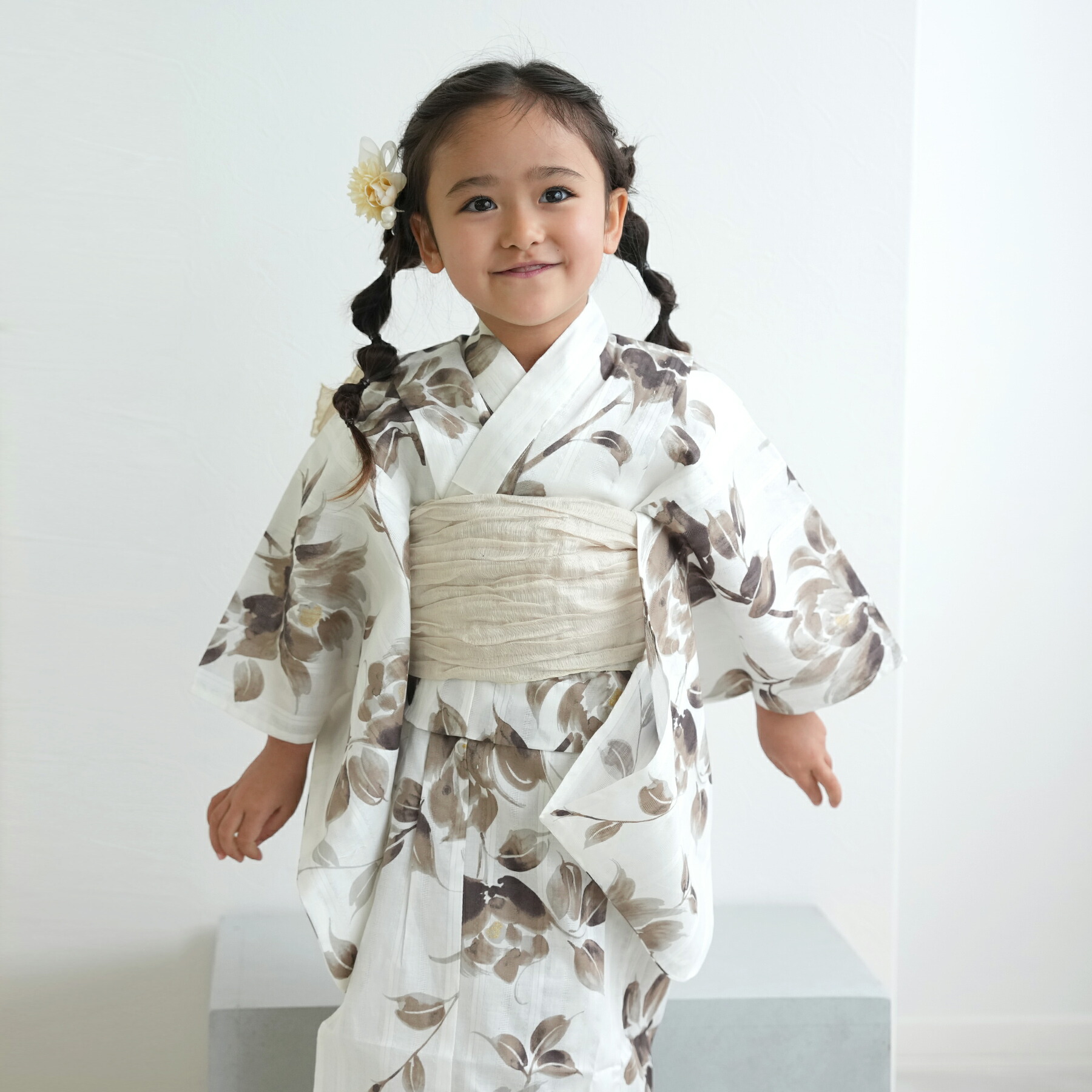utatane×Acka.山茶花 white（lame）浴衣3set utatane×Acka.］山茶花 white（lame）浴衣3set – Acka online store