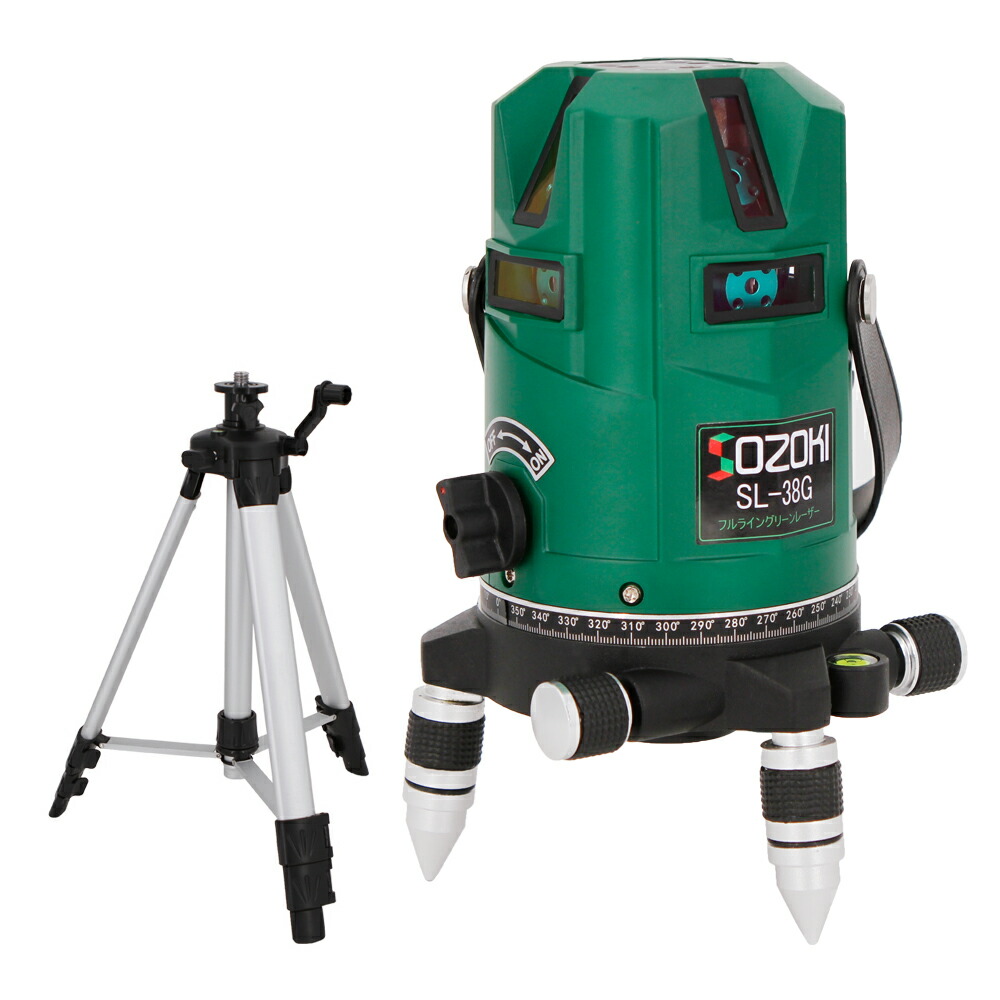 楽天市場】SOZOKI フルライン グリーンレーザー墨出し器+受光器+