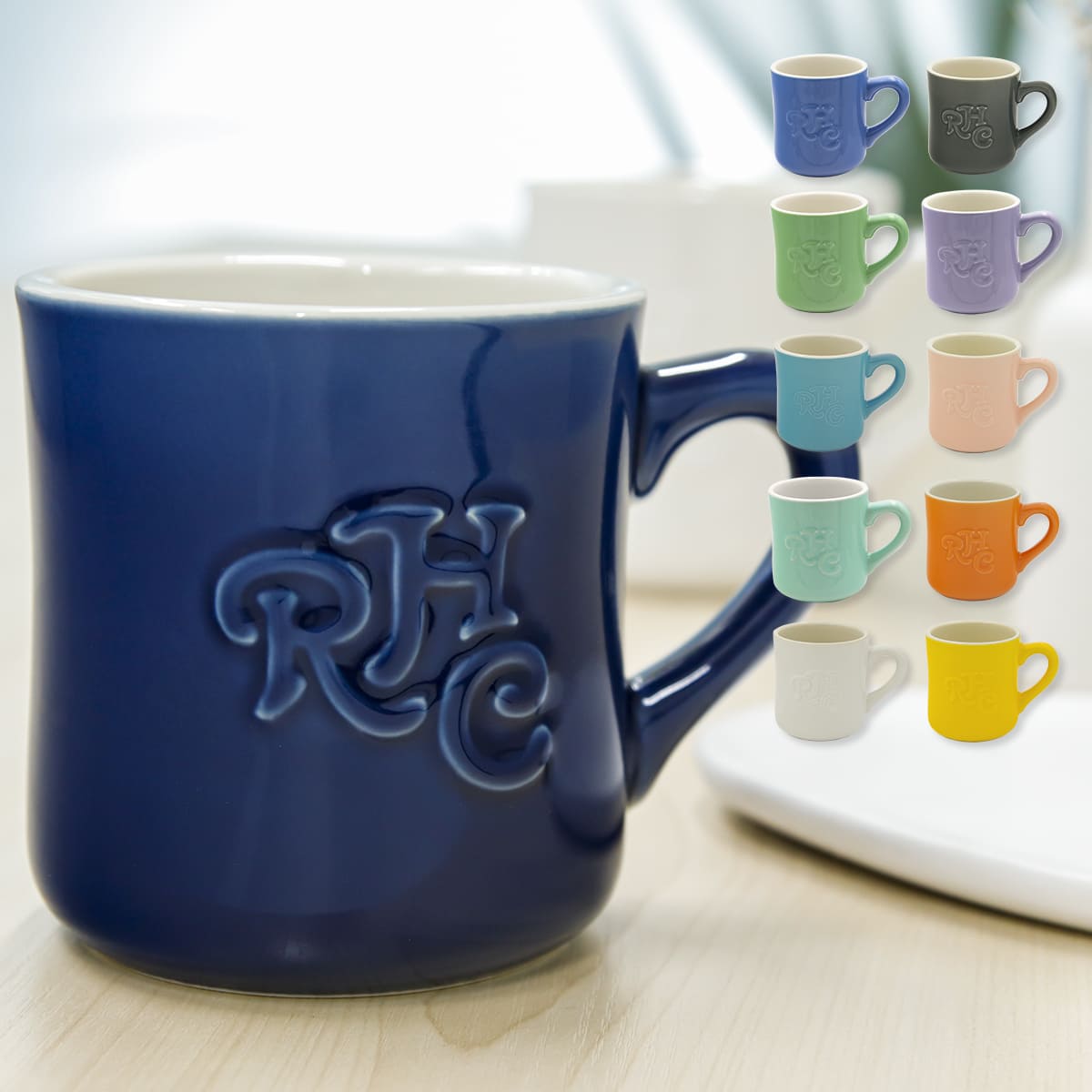 楽天市場】Ron Herman ロンハーマン マグカップ Emboss Logo Mug