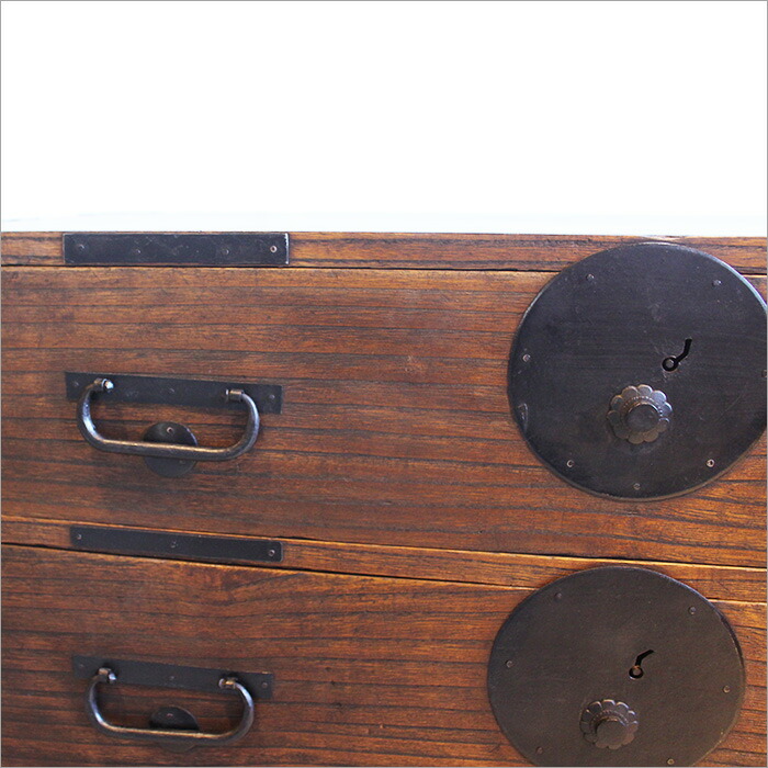 楽天市場】和箪笥 タンス 和たんす アンティーク 収納 引き出し 桐 2段