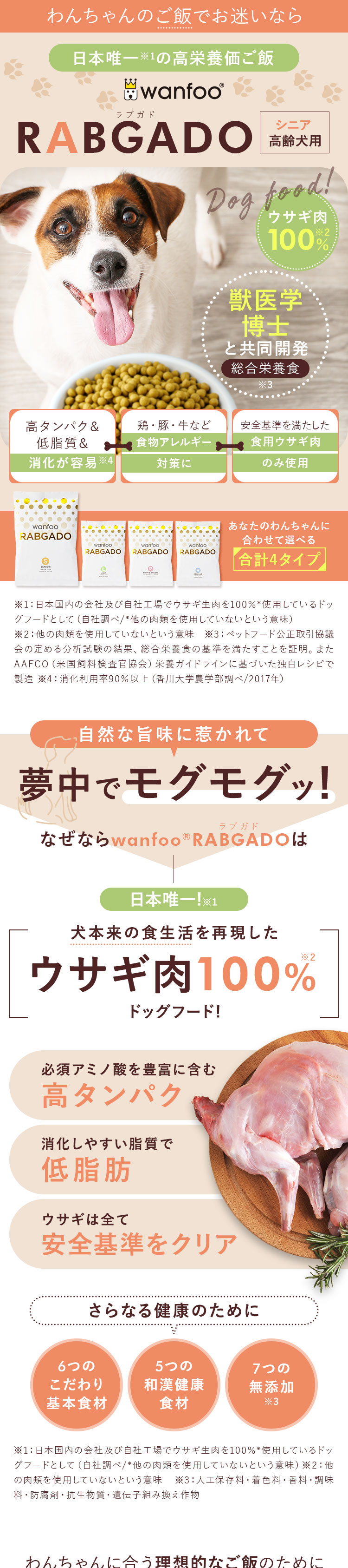 楽天市場】「期間限定価格！」お試しセット wanfoo ラブガド(ウサギ肉