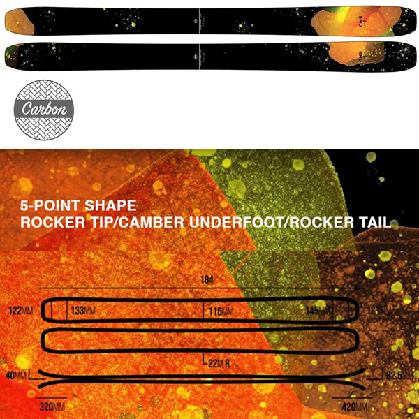RMU フリースキー NORTH SHORE 116 TOUR -CARBON- (22-23 2023) + 25