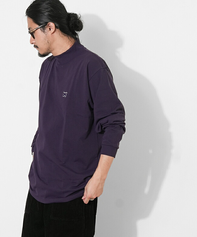 SALE 30%OFF】[PU306]NEEDLES(ニードルズ) L/S Mock Neck Tee - Poly