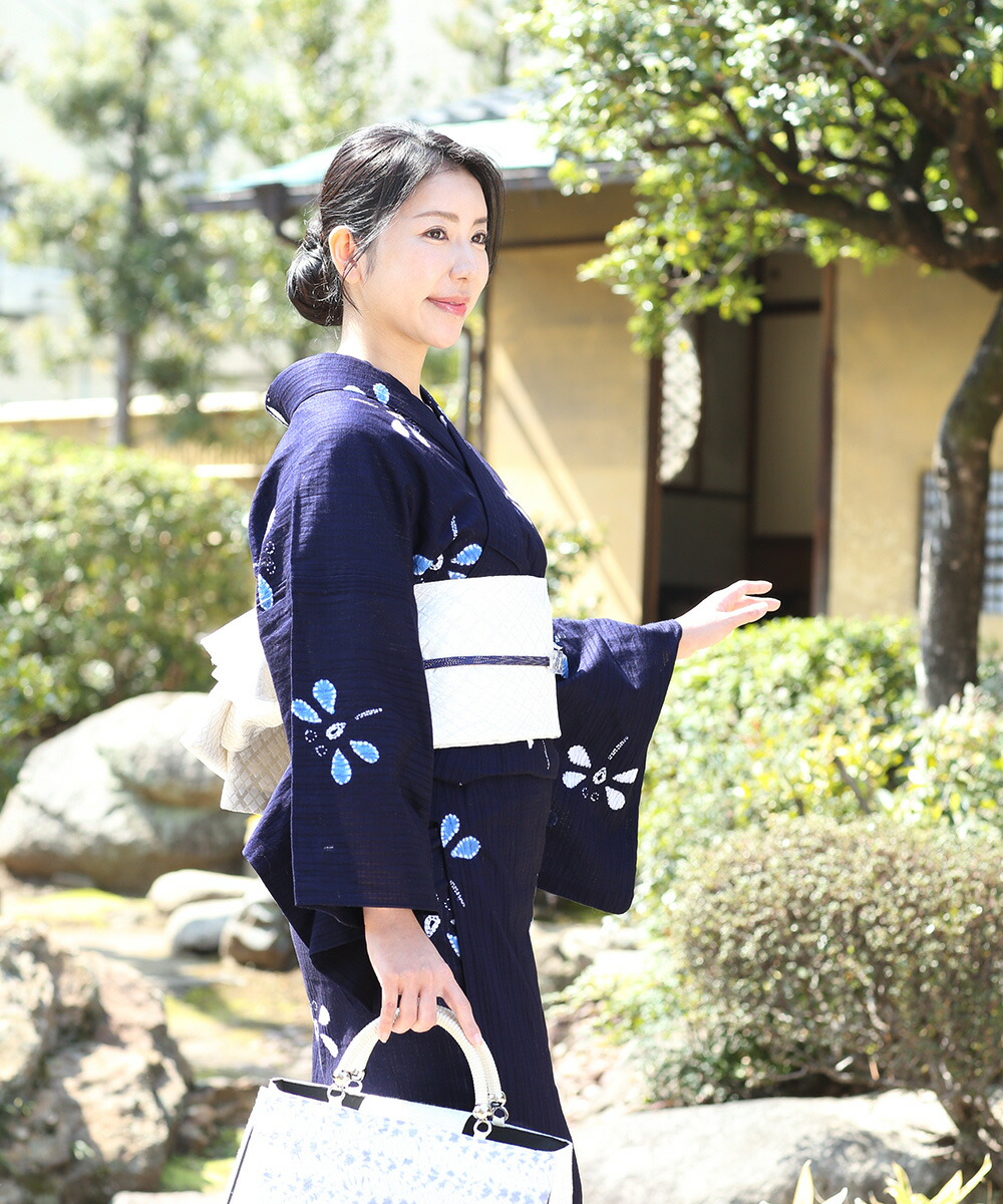 楽天市場】【フリーサイズ】〔伝統的工芸品 有松・鳴海絞〕浴衣 有松