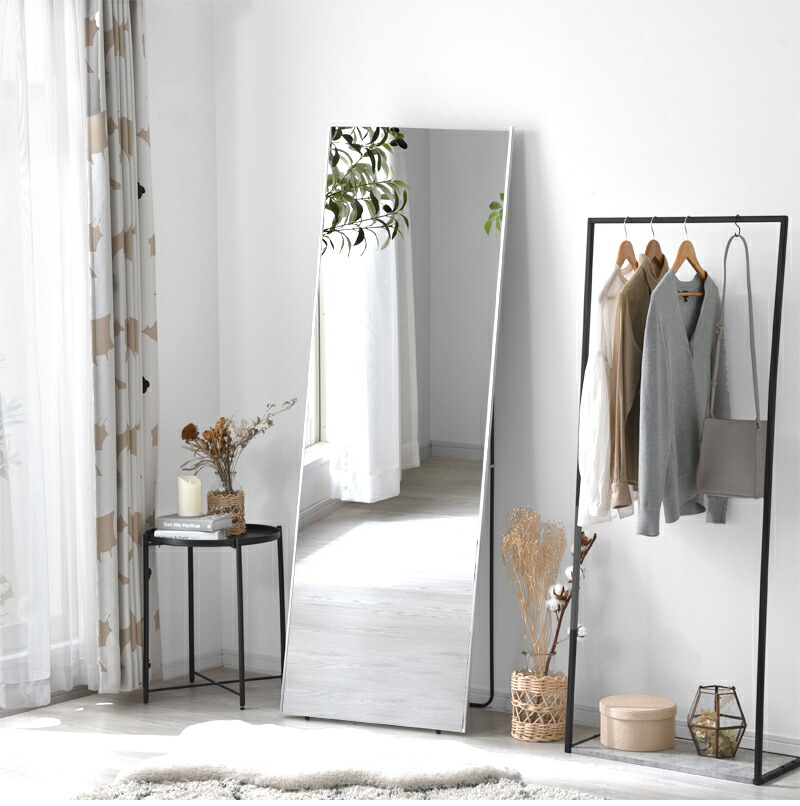 割れない鏡 軽量 スタンド ミラー 幅60 スフィカ｜ユニットシェルフ