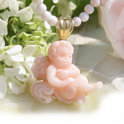 上質な珊瑚(サンゴ)のカメオ カメオ専門店 千年ジュエリー楽天店