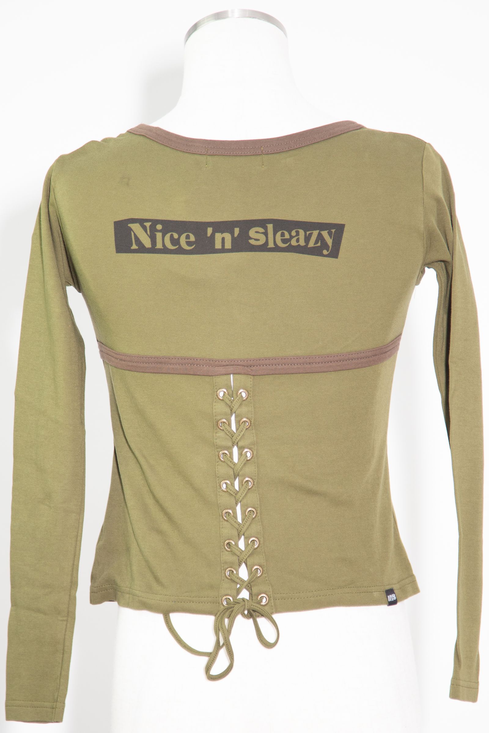 HYSTERIC GLAMOUR - [ラスト1点] BUNNY GIRLレースアップ チビTシャツ