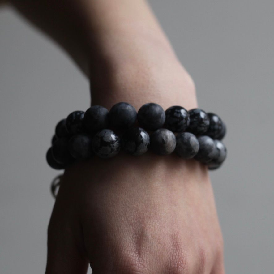 SOSHIOTSUKI - 【お取り寄せ注文可能】Double Juzu Bracelet(GREY