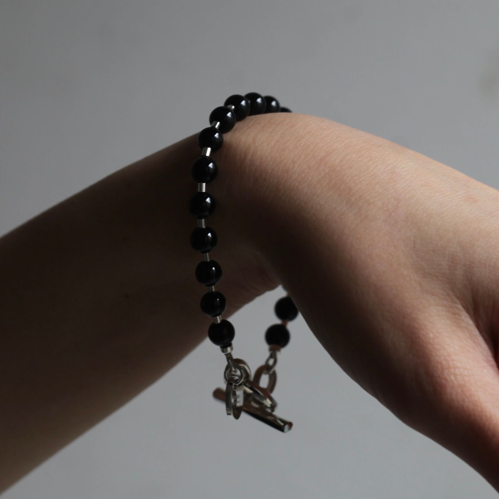 GARNI - 【お取り寄せ注文可能】Stone Ball Chain Bracelet(BLACK