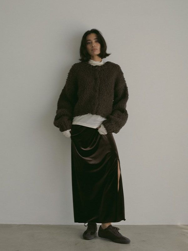 ETRE TOKYO - 2wayハンドニットカーディガン | BROWN | ADDICT WEB SHOP