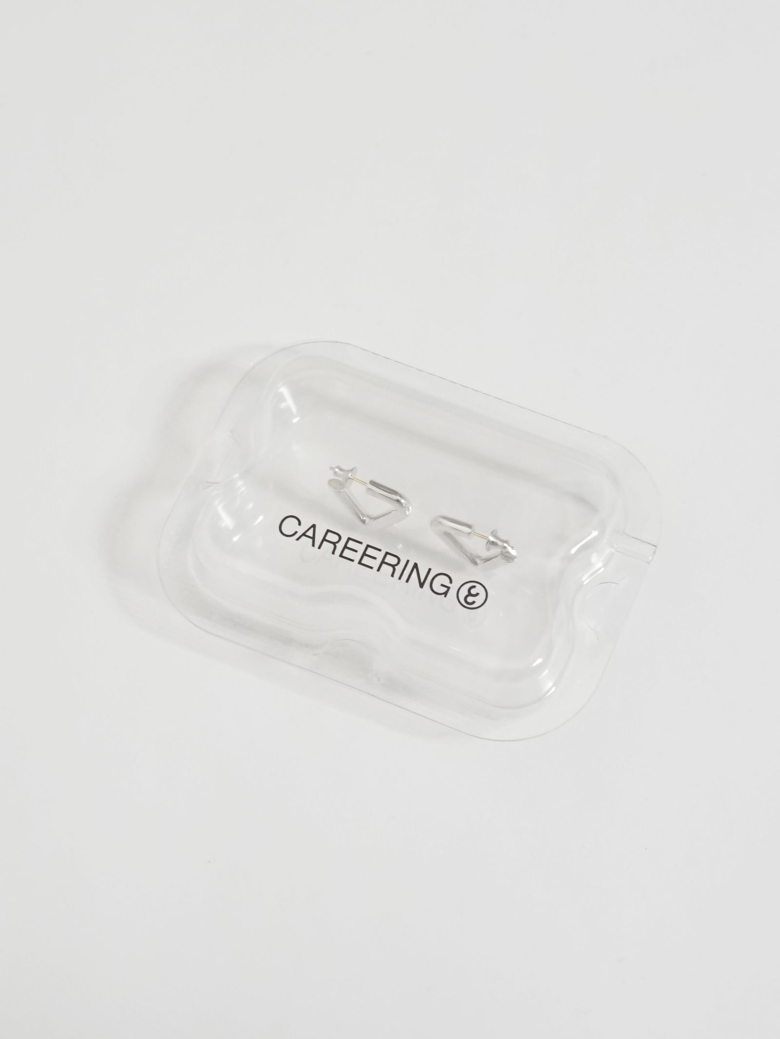 CAREERING - 【両耳用】TRIANGLE 501 WHITE トライアングル ピアス