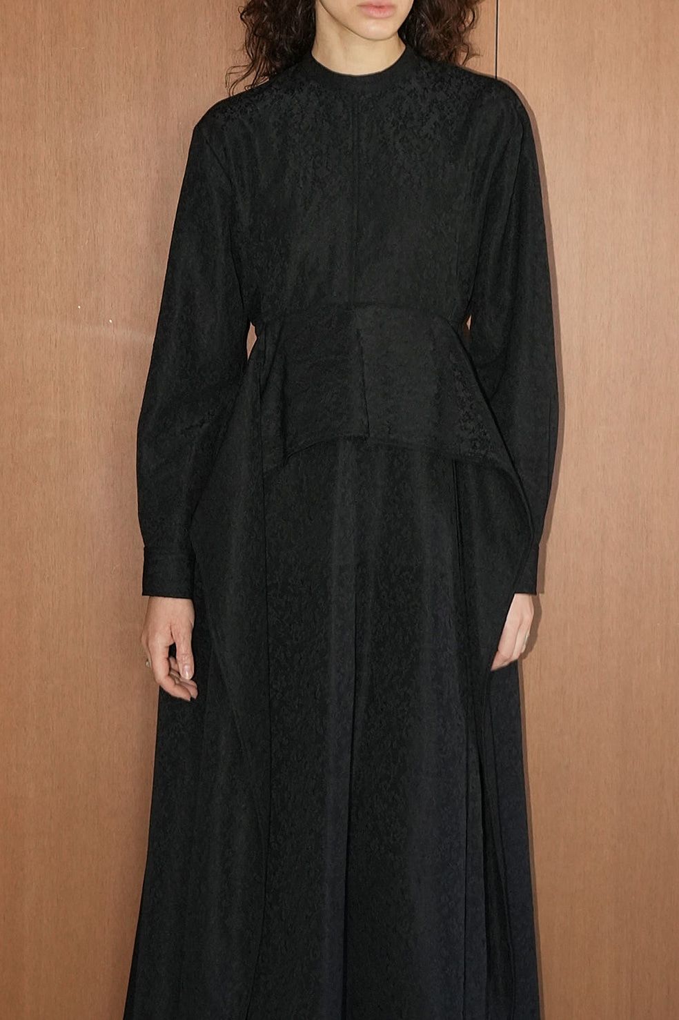 CLANE - ジャガードワンピース - 2WAY JAQUARD ONEPIECE - BLACK
