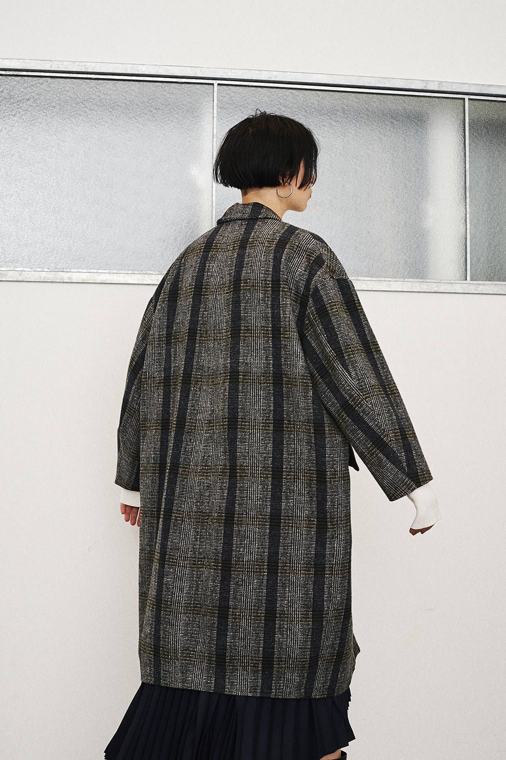 CLANE - オーバーチェスターチェックコート - OVER CHESTER CHECK COAT