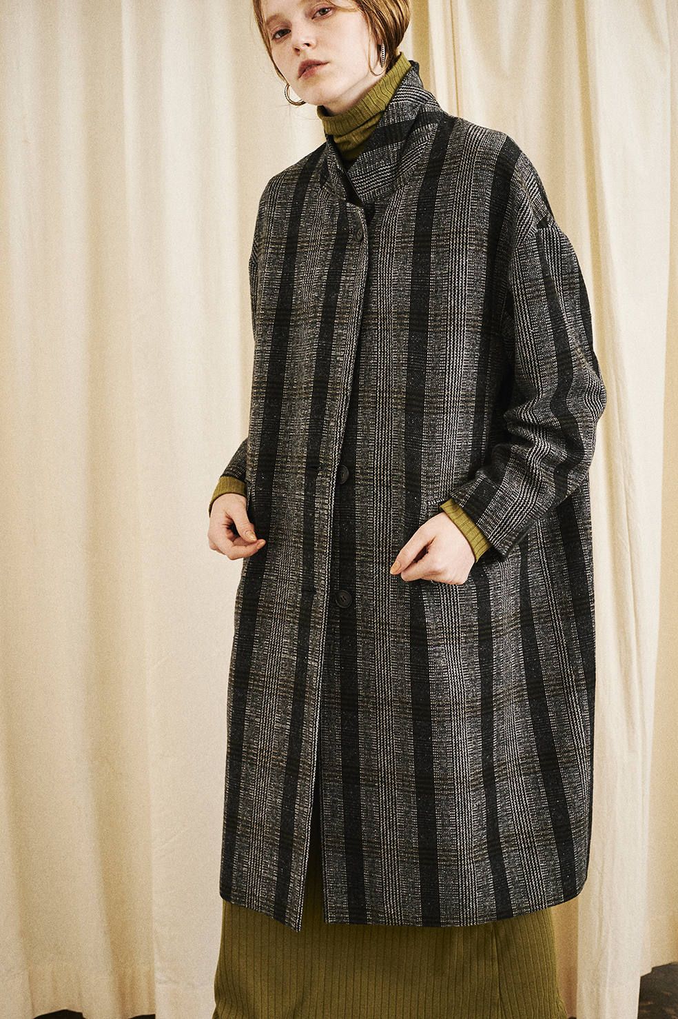 CLANE - オーバーチェスターチェックコート - OVER CHESTER CHECK COAT