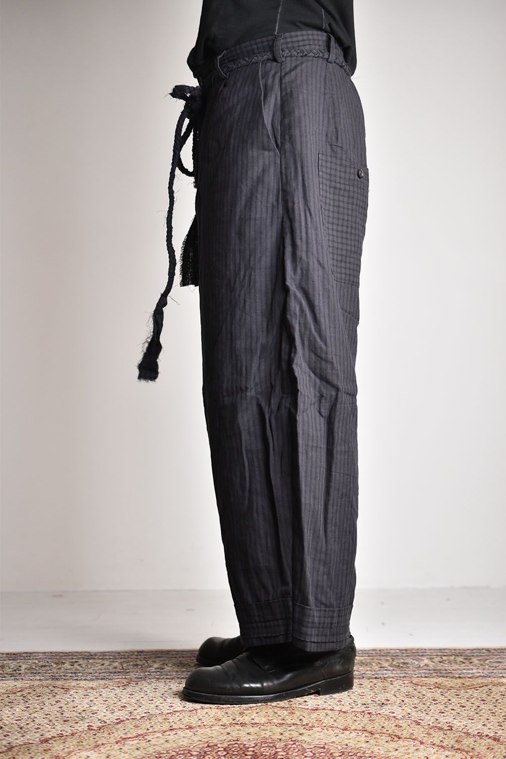 Aleksandr Manamis - Check×Stripe Wide Pants