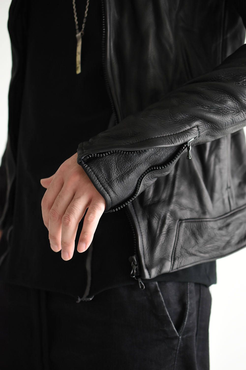 CIVILIZED - LEATHER TRACK JACKET