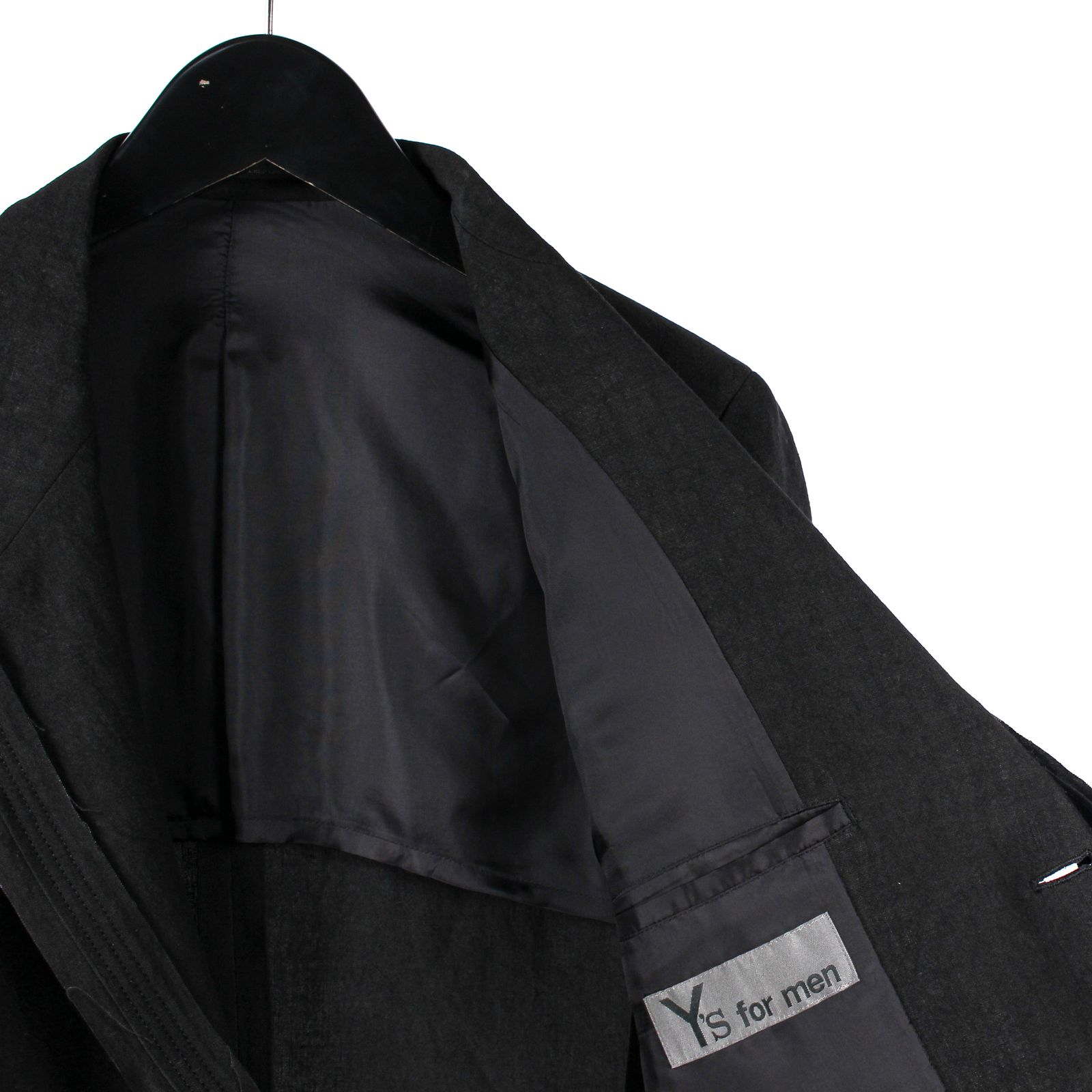 yohji yamamoto - Y's for men | 飾り布3BJKT / 3つ釦リネンジャケット