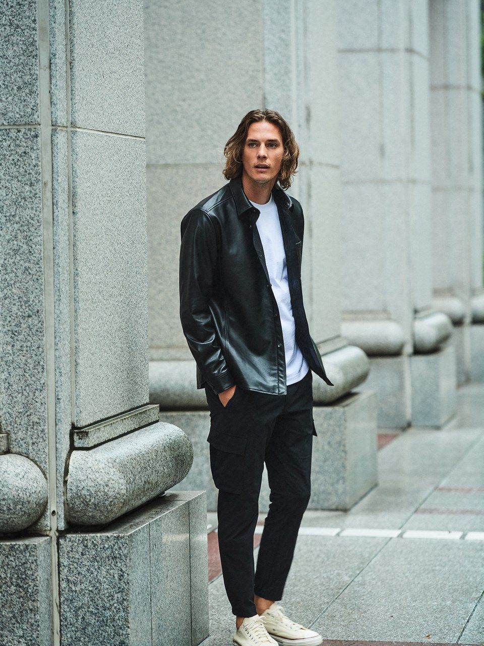 ACANTHUS - (予約品2023年10月19日18時締め) Leather Shirt Jacket