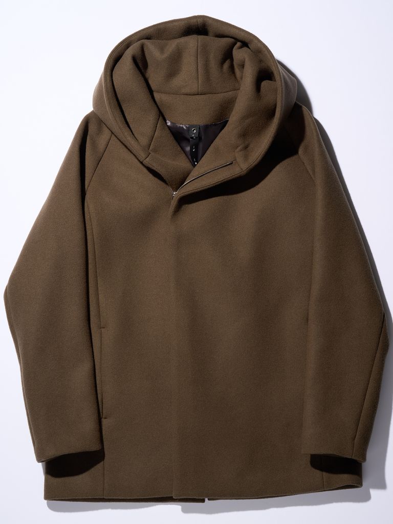 wjk - 【予約品】 zip witch coat / フーデットコート / ダーク