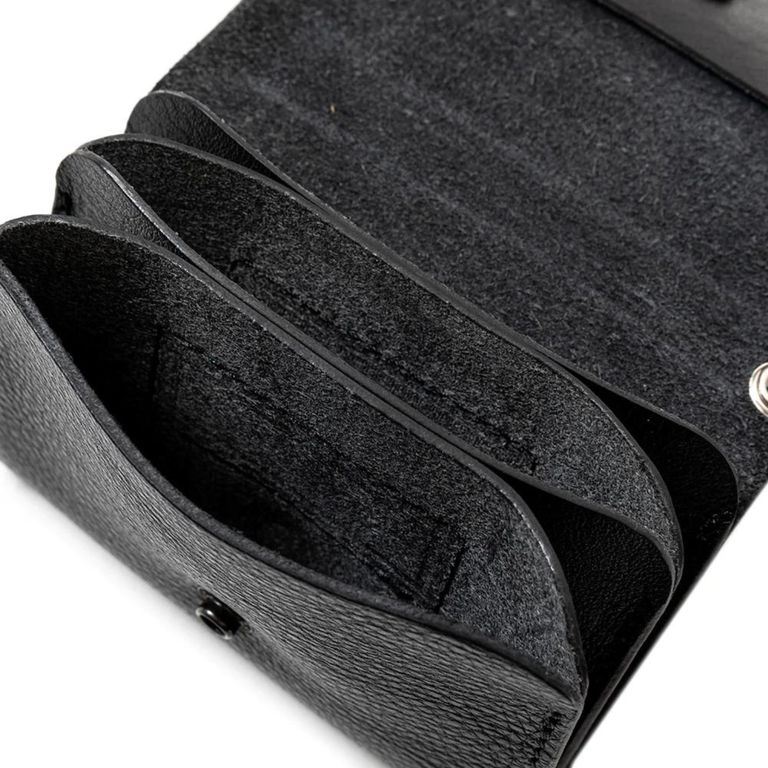 CALEE - STUDS LEATHER MULTI CASE WALLET (BLACK) / スタッズレザー