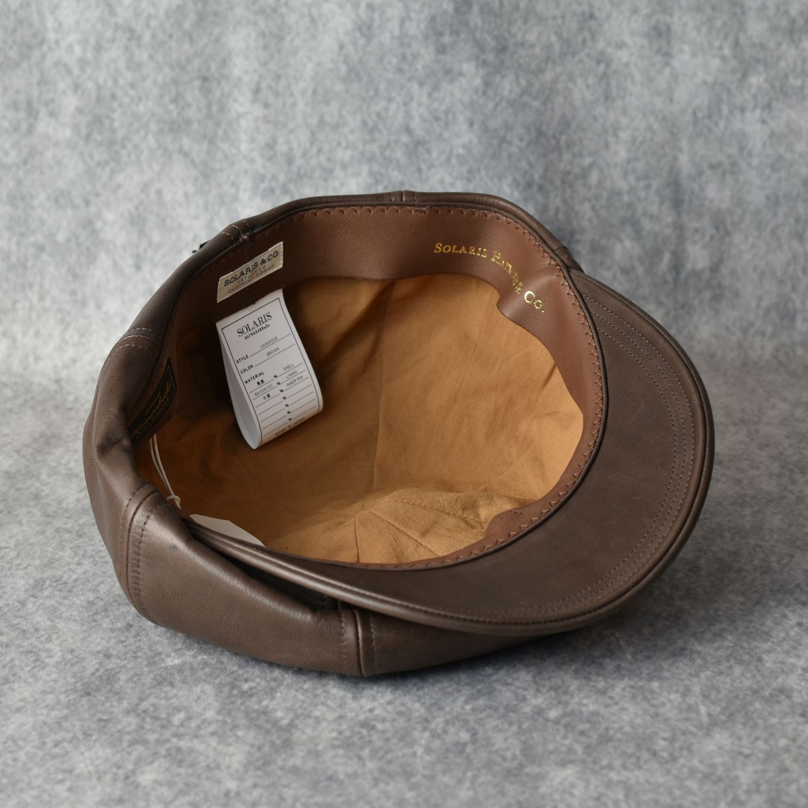 SOLARIS&CO. - Horsehide Casquette 