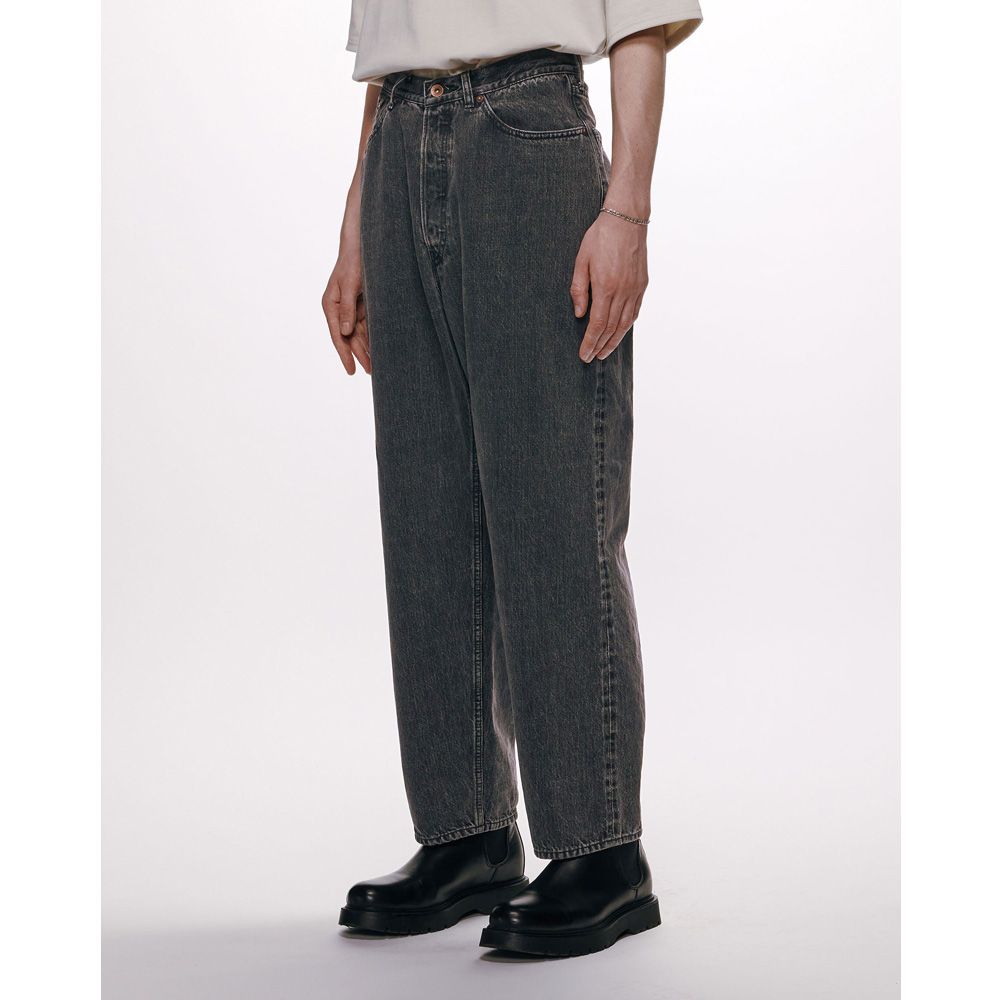 marka - COCOON FIT JEANS - FADED BLACK / オーガニックコットン 13.5