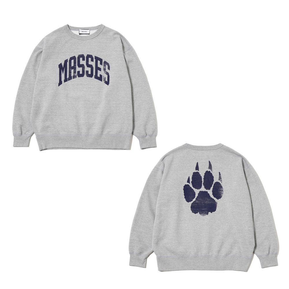 MASSES - SWEAT HOODED ARCH WASH - Heather / プルオーバー