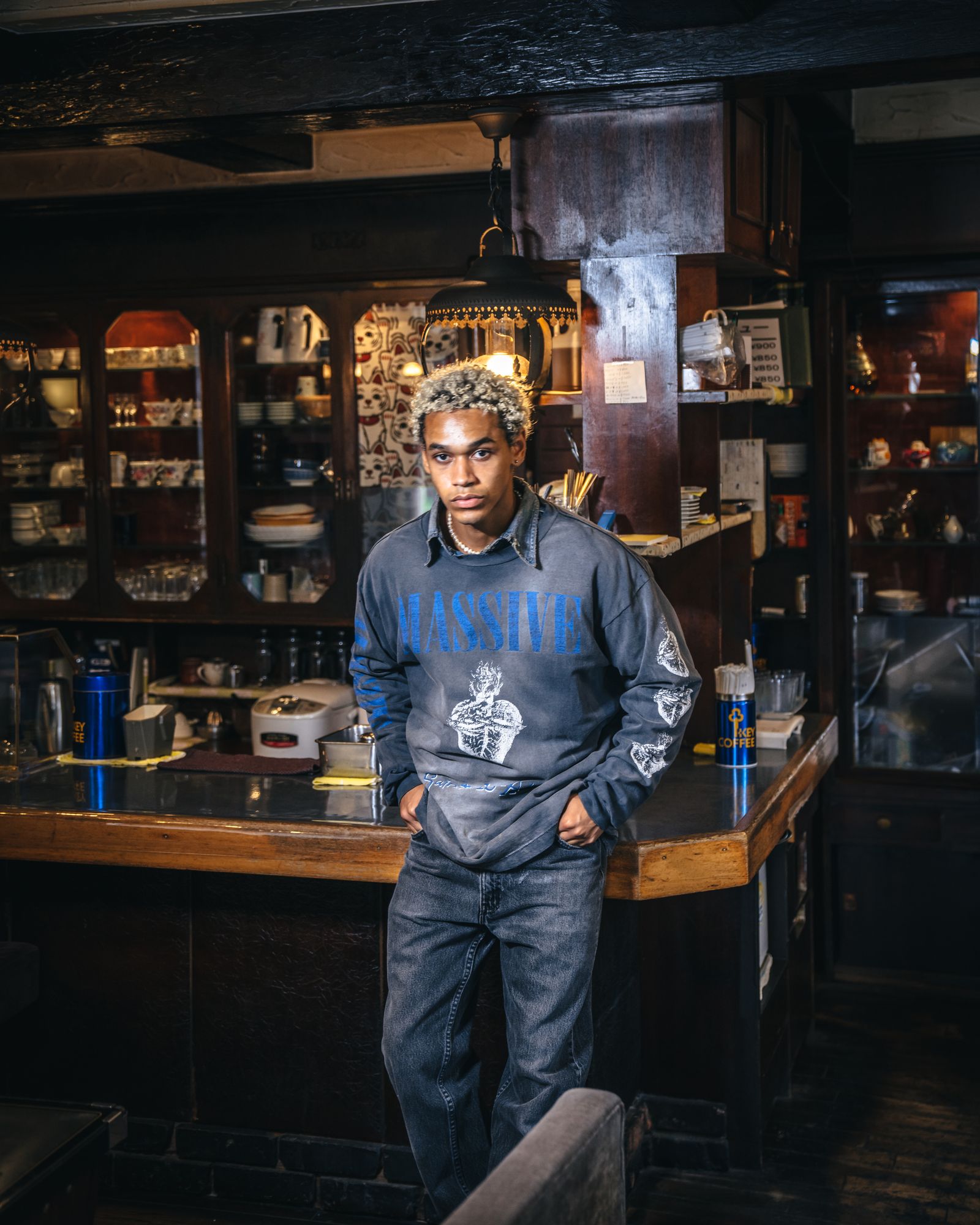 SAINT M×××××× - SM-A23-0000-011 / L/S TEE / MASSIVE / ロンT