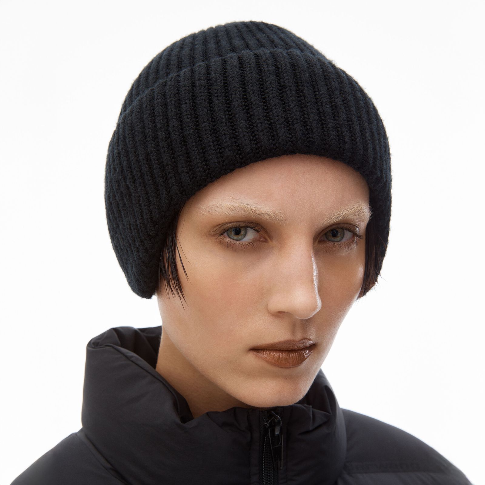 alexander wang - 【ラスト1点】RIBBED EARMUFF BEANIE / ビーニー