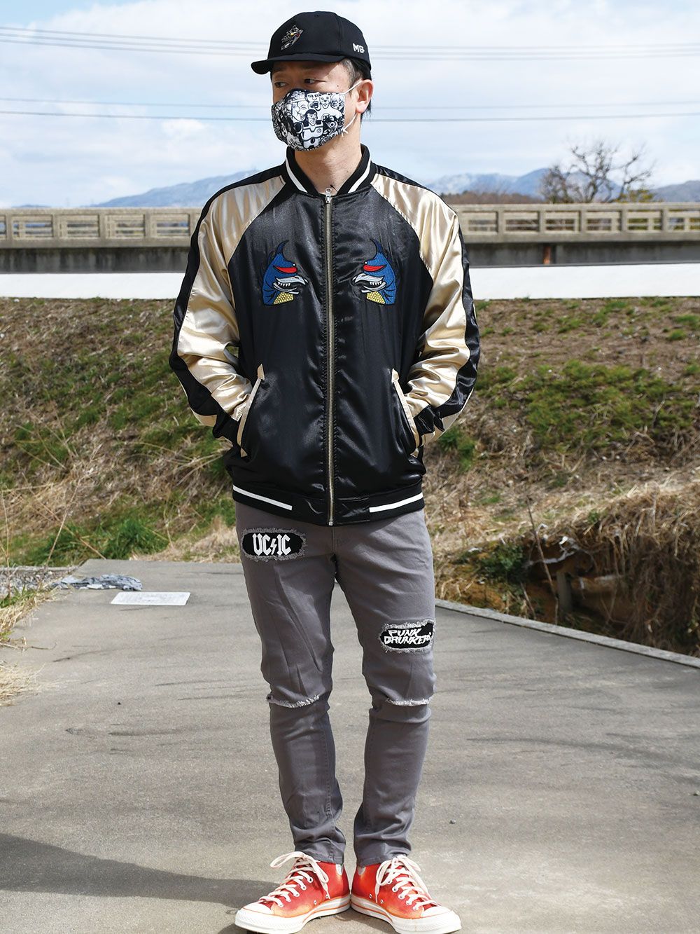 PUNK DRUNKERS - [PDSxGODZILLA] ガイガン&ヘドラ リバスカジャン | DOLL