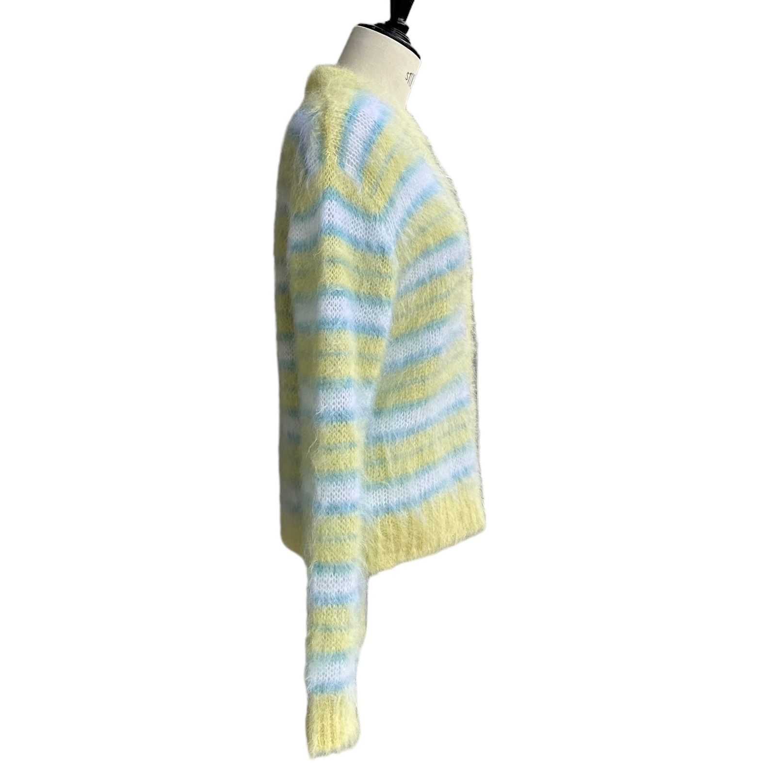 MARNI - ストライプ モヘアカーディガン/レギュラーフィット/イエロー