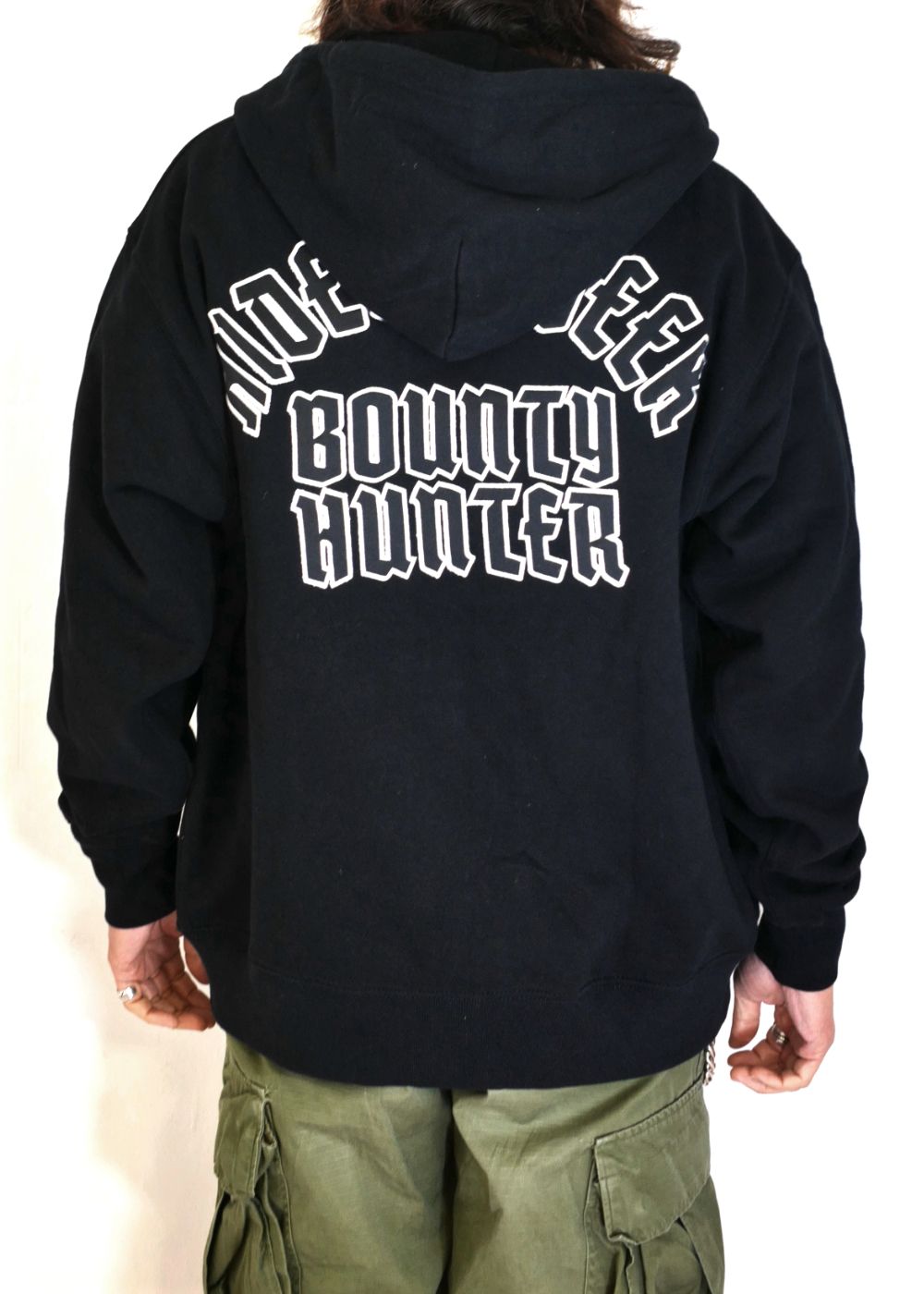 HIDE AND SEEK - HS×BH ZIP HOODED SWEAT SHIRT (BLACK) / バウン