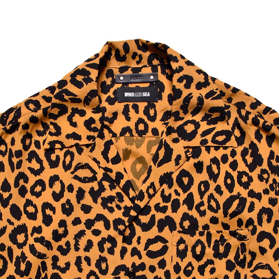 MINEDENIM - 【ラスト1点】×WDS Lips Leopard Print Open Collar SH