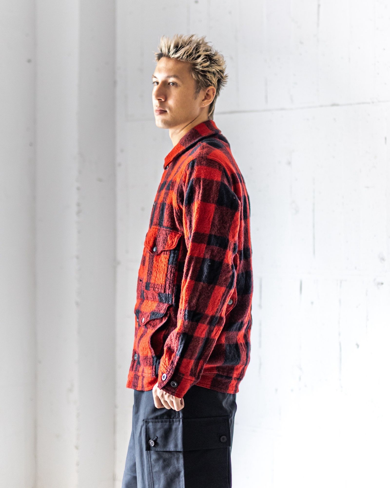 JUNYA WATANABE MAN FILSON Wネームウールチェックジャケット 8月9日