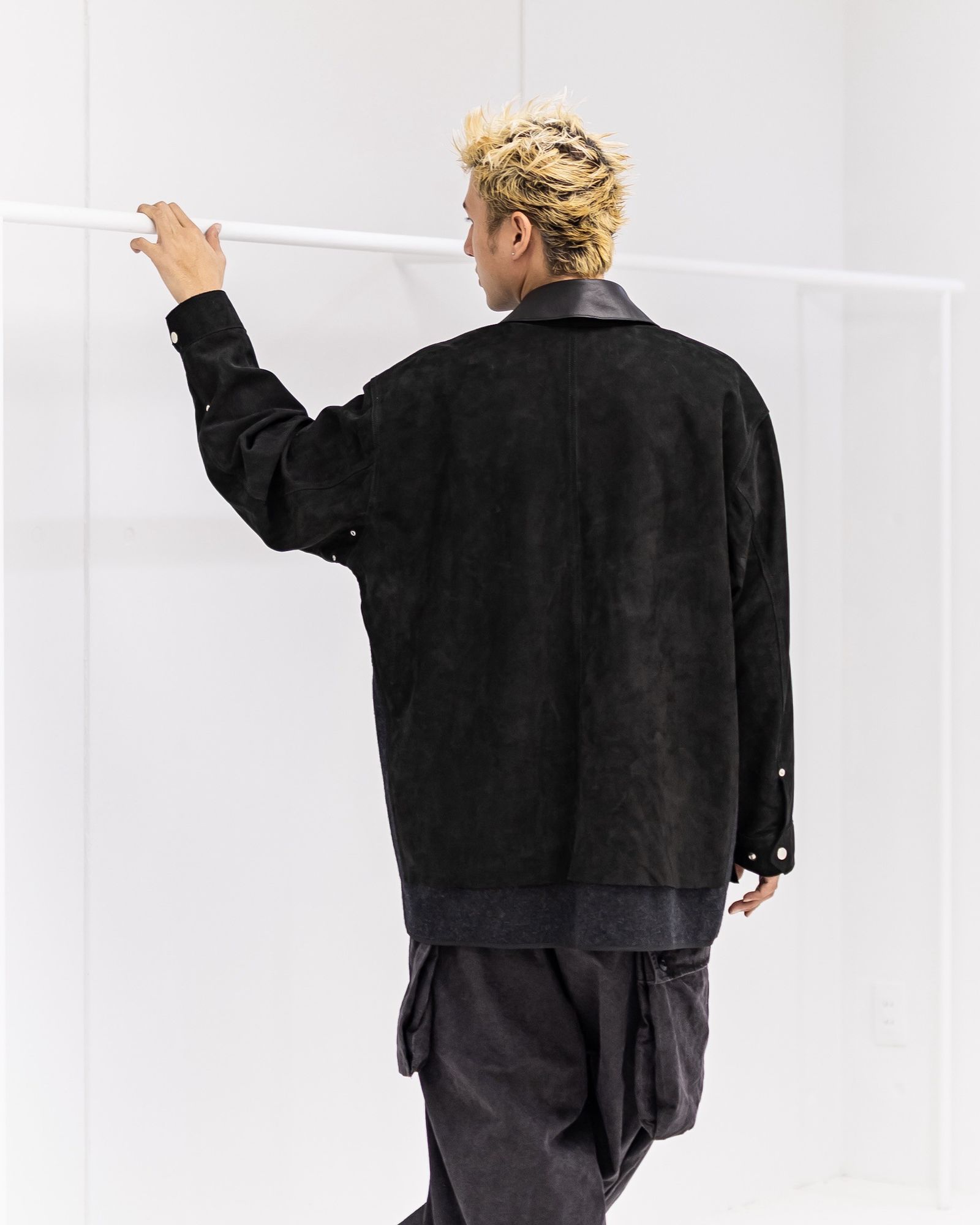 YOKE Nuback Leather Coverall Jacket (BLACK)10月11日(土)新作発売