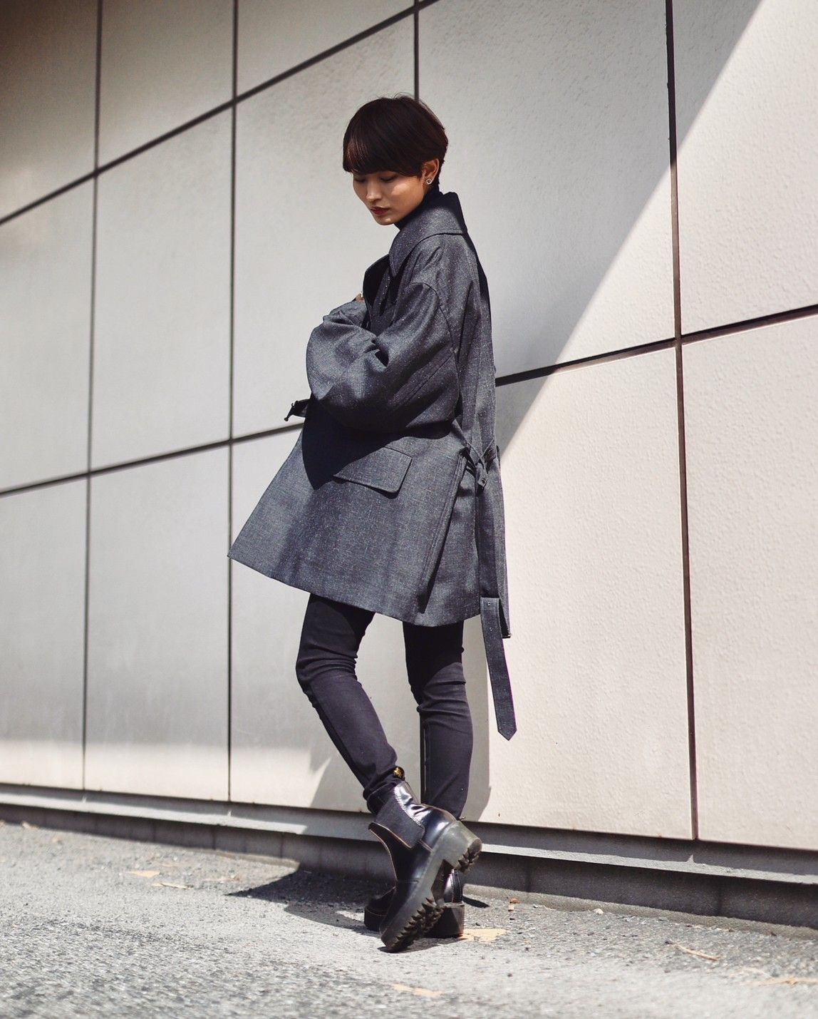 blurhms 新作Wool Ramie Motorcycle Jacket style.2023.10.20 | 3832