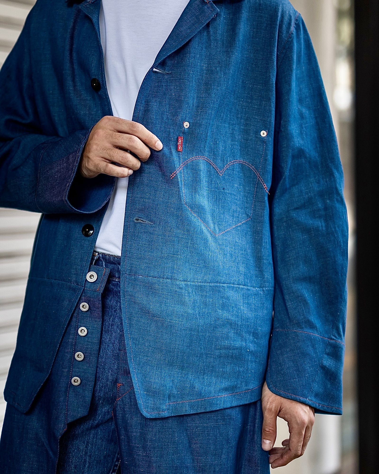 JUNYA WATANABE MAN Levi's Wネームジャケットコート 新作発売